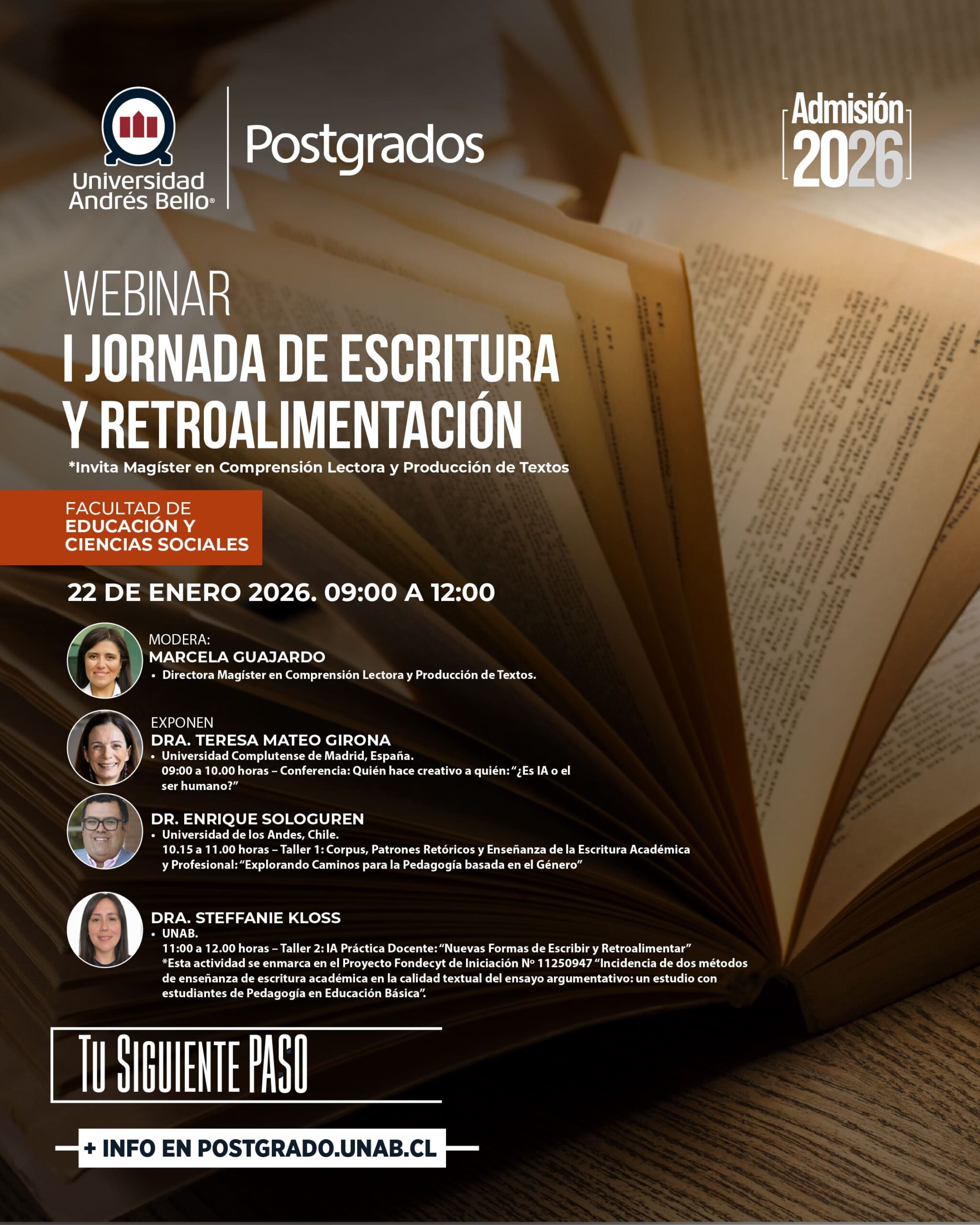 I Jornada de Escritura y Retroalimentación · 22 enero 2026